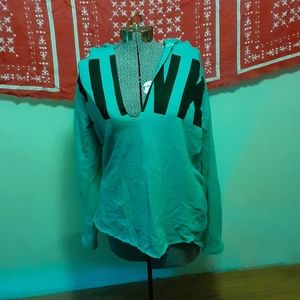 PINK Victoria's Secret blue pullover hoodie